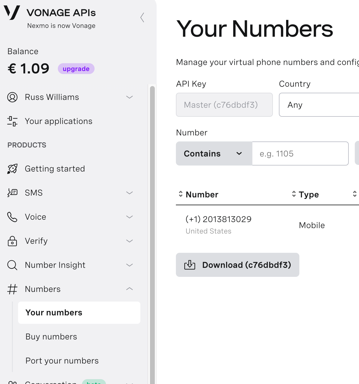 Vonage API Developer